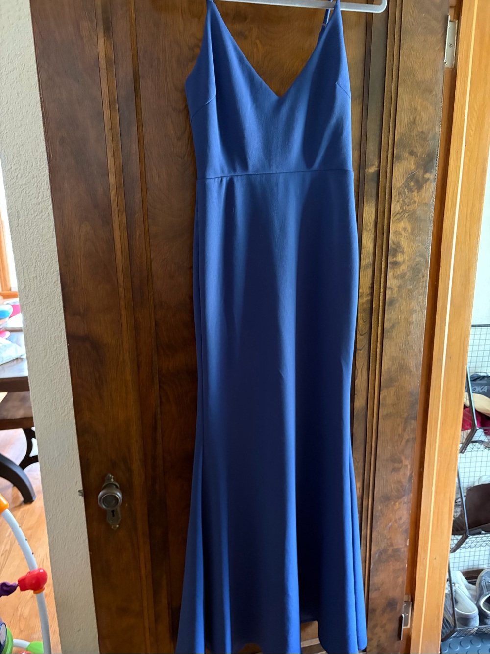 Lulu's Royal Blue V-Neck Maxi Dress